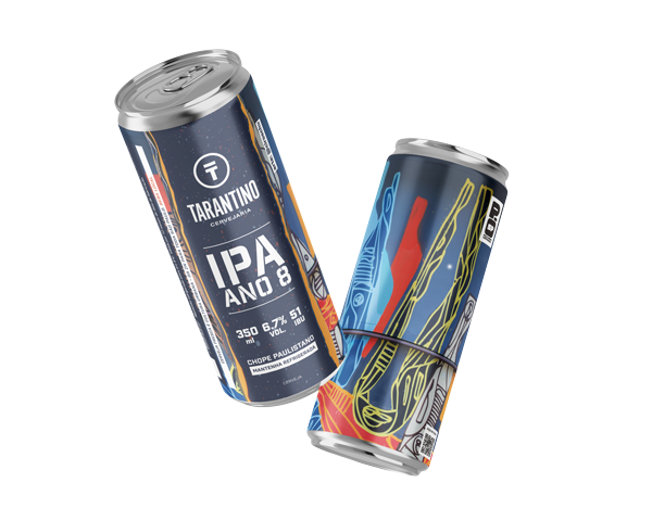 Lata 350 Mockup 2 latas flutuando sem fundo